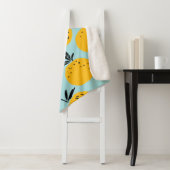 Couverture Sherpa Oranges fruits sans couture motif (En situation)