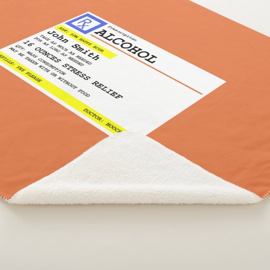 Couverture Sherpa Ordonnance personnalisée Alcool humoristique (3/4)