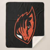 Couverture Sherpa Oregon State Beavers | Tête de castor (Devant)