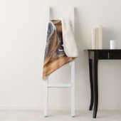 Couverture Sherpa Oreillers à lancer de Bulldog anglais (En situation)