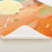 Couverture Sherpa Oriental ancient landscape painting, classical pai (3/4)