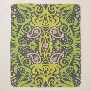 Couverture Sherpa ornement de paisley orientale; flacon décoratif sa
