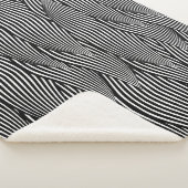 Couverture Sherpa Ornement décoratif continu ondes motifs pétale (3/4)