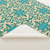 Couverture Sherpa Ornement floral : Moderne à la mode sans couture (3/4)