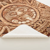 Couverture Sherpa Ornement païen d'une tribu Maya texture (3/4)