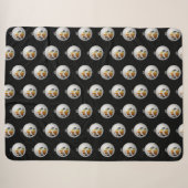 Couverture Sherpa Ornement Patte d'Ours (Devant (Horizontal))