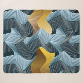 Couverture Sherpa Ornement sans soudure Abstrait avec vagues (Devant (Horizontal))