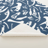 Couverture Sherpa Os de dinosaure (bleu) (3/4)
