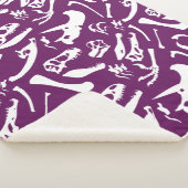 Couverture Sherpa Os Dinosaures (Violet) (3/4)