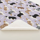 Couverture Sherpa Os et pattes des bergers australiens (3/4)