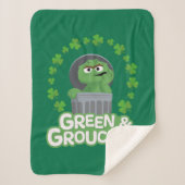Couverture Sherpa Oscar | Green & Grouchy ! (Devant)