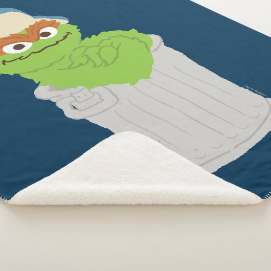Couverture Sherpa Oscar the Grouch Trash Can Lean (3/4)