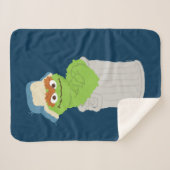 Couverture Sherpa Oscar the Grouch Trash Can Lean (Devant (Horizontal))