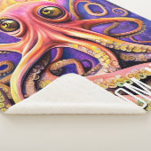 Couverture Sherpa Otopus Océan Calmar Animal Aquatique (3/4)