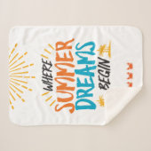 Couverture Sherpa Où les rêves d'été commencent le paradis tropical (Devant (Horizontal))