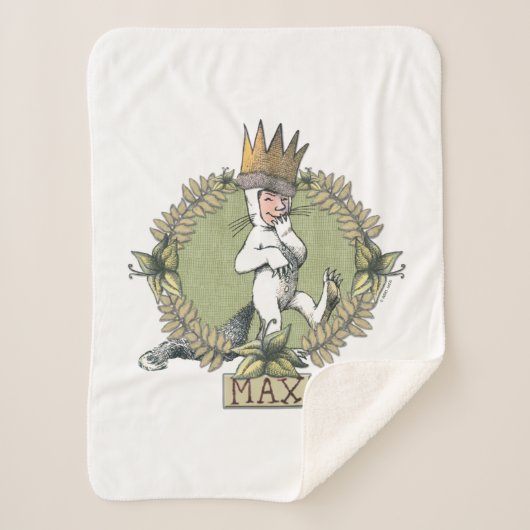 Couverture Sherpa Où sont les choses sauvages | Insigne max. (Devant)