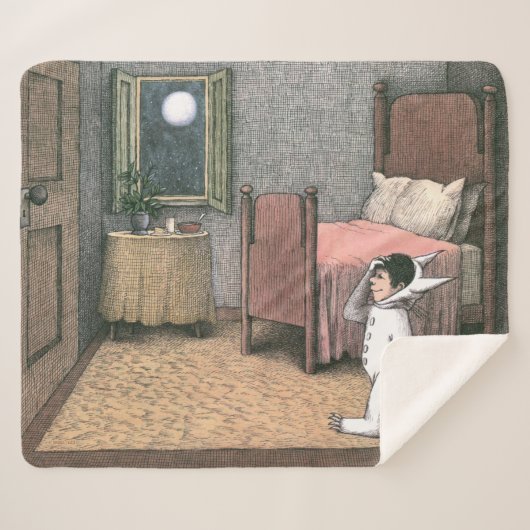 Couverture Sherpa Où Sont Les Choses Sauvages | Scène 7 (Devant (Horizontal))