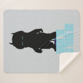 Couverture Sherpa Où sont les choses sauvages | Silhouette des chose (Devant (Horizontal))