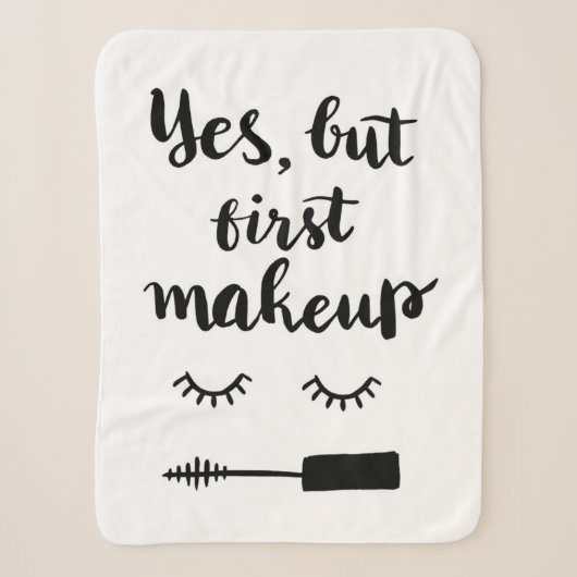 Couverture Sherpa Oui mais premier maquillage (Devant)