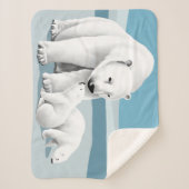 Couverture Sherpa Ours blanc et CUB (Devant)