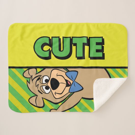 Couverture Sherpa Ours Boo-Boo mignon (Devant (Horizontal))