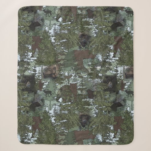 Couverture Sherpa Ours dans les beaux bois (Devant)