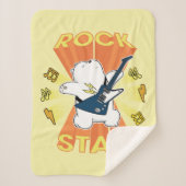 Couverture Sherpa Ours de glace - Rock Star (Devant)