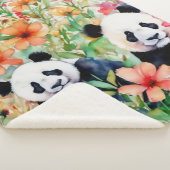 Couverture Sherpa Ours de panda aquarelle (3/4)