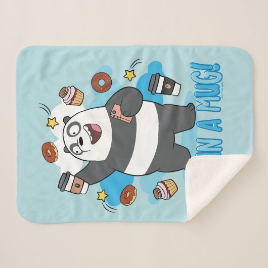 Couverture Sherpa Ours de Panda - Enferré dans une Mug ! (Devant (Horizontal))