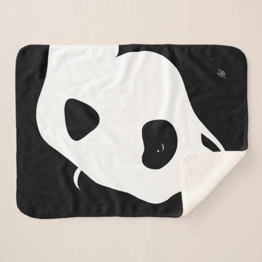 Couverture Sherpa Ours de panda géant Blanket Sherpa (Devant (Horizontal))
