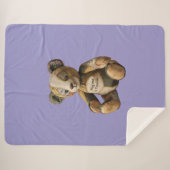 Couverture Sherpa ours mignon (Devant (Horizontal))