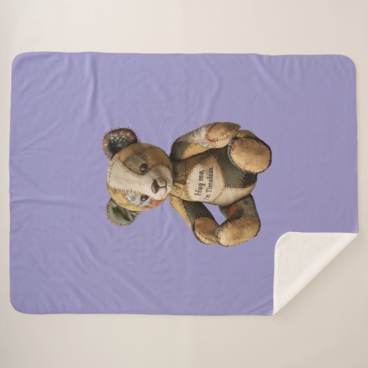 Couverture Sherpa ours mignon (Devant (Horizontal))