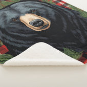 Couverture Sherpa Ours noir du Nord Majestic Blanche Sherpa (3/4)