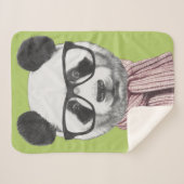 Couverture Sherpa Ours panda prêt d'hiver (Devant (Horizontal))