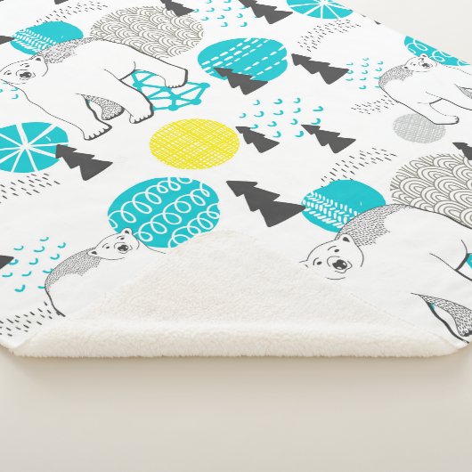 Couverture Sherpa Ours polaire (3/4)