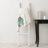 Couverture Sherpa Ours polaire aimant le café (En situation)