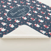 Couverture Sherpa Ours polaire Hugs Noël Année ID851 (3/4)