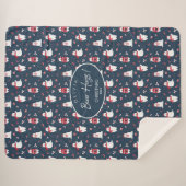 Couverture Sherpa Ours polaire Hugs Noël Année ID851 (Devant (Horizontal))