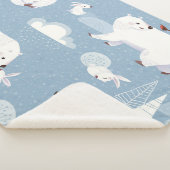 Couverture Sherpa Ours polaires Hiver Vintage (3/4)