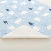 Couverture Sherpa Ours polaires mignons (3/4)