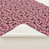 Couverture Sherpa Ovales roses tachetés (3/4)