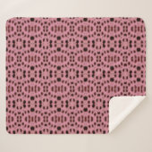 Couverture Sherpa Ovales roses tachetés (Devant (Horizontal))