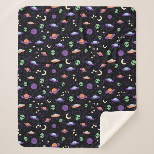Couverture Sherpa OVNI Alien dans l'espace (Devant)