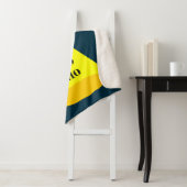 Couverture Sherpa OVNI de Noël Ho Ho Alien soucoupe volante (En situation)