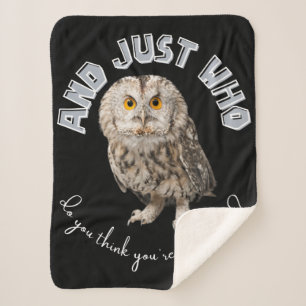 Couverture Sherpa Owl : Et Juste À Qui Pensez-Vous Parler ?