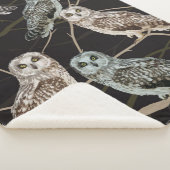 Couverture Sherpa owl sitting on a branch (3/4)