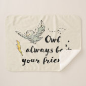 Couverture Sherpa Owl Soyez Toujours Votre Ami (Devant (Horizontal))