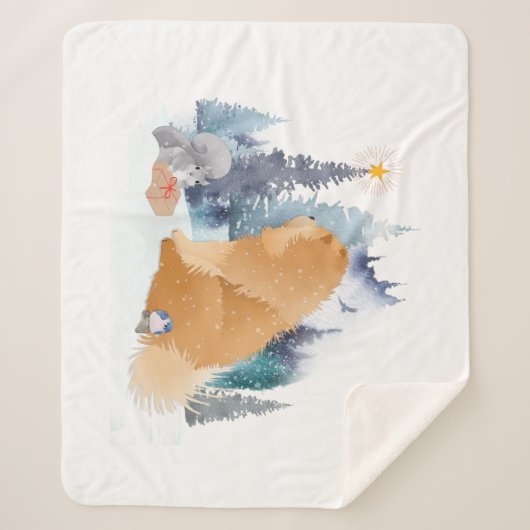 Couverture Sherpa PACE Chow chien vacances (Devant)