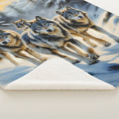 Couverture Sherpa Pack de loup sauvage de l'Alaska (3/4)