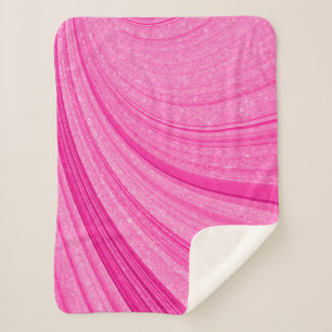 Couverture Sherpa Paillette rose